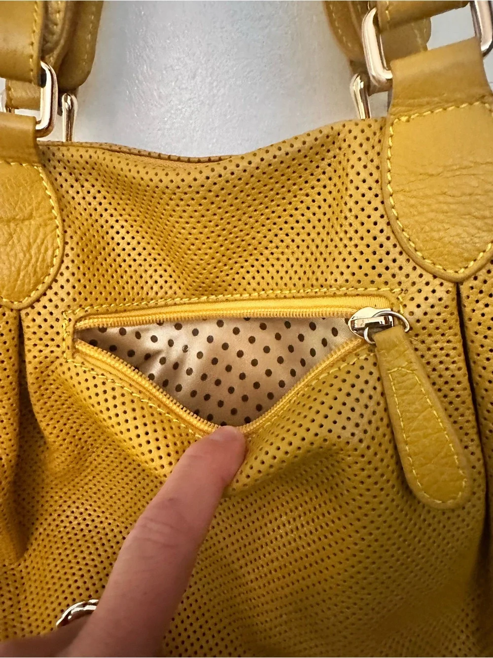 💛 Harriet Rose Mustard Leather Tote Bag 💛 Soft Slouchy Satchel